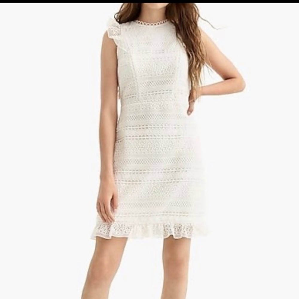 J.Crew size 12 cap sleeve lace dress